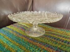 Cake stand glass for sale  MARKET DRAYTON