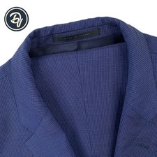 Terno de lã masculino 42 L Hugo Boss X Guabello Super 120's azul marinho micro malha comprar usado  Enviando para Brazil