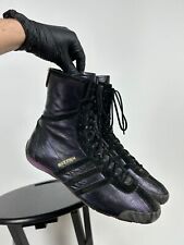Tênis de luta livre masculino vintage Adidas prata listra boxe moto tamanho 10 EUA comprar usado  Enviando para Brazil