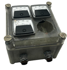Gabinete de engenharia HOFFMANN ENDURALINE COM (3) MICRO AMPERES D-C 0-200 EUA🎯 comprar usado  Enviando para Brazil