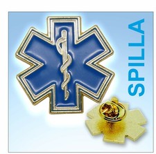 Spilla smaltata croce usato  Salo