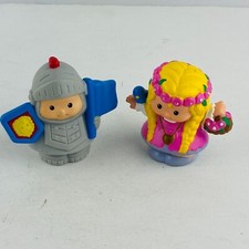 Fisher Price Mattel 2003 Deusa Loira Cabelo Trançado e Menino Cavaleiro com Bandeira Brinquedos comprar usado  Enviando para Brazil