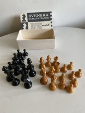 Conjunto de peças de xadrez vintage suecas de madeira sem peso King 80mm modelo de competição comprar usado  Enviando para Brazil