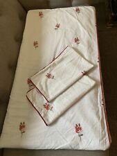 Dunelm red embroidered for sale  THETFORD