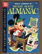 Dell Giant Mickey Mouse Almanac #1 (GVG) 1957, desenho animado Walt Disney (c#00230) comprar usado  Enviando para Brazil