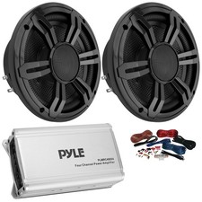 2x Pyle PLSMRW64BK 6.5'' 150W 4 Ohm Slim Marine Subwoofer, 4CH Amplifier, Kit comprar usado 2x Pyle PLSMRW64BK 6.5'' 150W 4 Ohm Slim Marine Subwoofer, 4CH Amplifier, Kit comprar usado  Enviando para Brazil