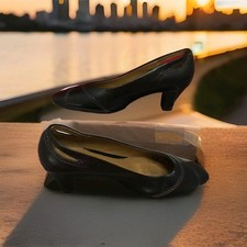 Clarks black heeled for sale  LONDON