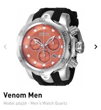 Usado, Relógio suíço masculino Invicta Reserve Venom US$ 650 - 53,7 mm. Preto. Aço 46459 comprar usado  Enviando para Brazil