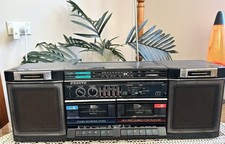 Rádio estéreo FM/AM SANYO MW250F gravador cassete duplo/player boombox , usado comprar usado  Enviando para Brazil