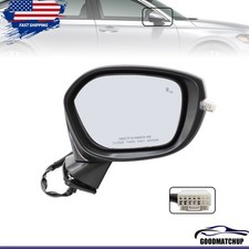 Para 2022-24 Honda Civic com sinal BSM aquecido 8 pinos espelho lateral preto passageiro comprar usado  Enviando para Brazil