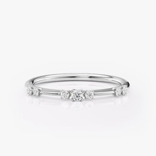 Alianza de boda de platino 950 sólido 0,15 quilates creado en laboratorio..., usado comprar usado  Enviando para Brazil