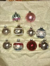 10~Enfeites vintage brilhantes e brilhantes, usado comprar usado  Enviando para Brazil