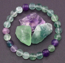 Bracelet perles fluorite d'occasion  Bordeaux-