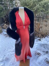 Cachecol de pele de raposa preta real boa envoltório caudas arremessadas novo item feito nos EUA comprar usado Cachecol de pele de raposa preta real boa envoltório caudas arremessadas novo item feito nos EUA comprar usado  Enviando para Brazil