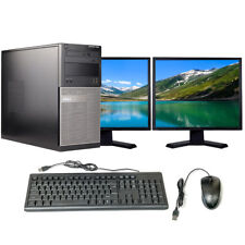 Computador desktop Dell PC torre Intel i3 8GB 1TB HD duplo 19" Windows 10 Pro Wi-Fi comprar usado  Enviando para Brazil