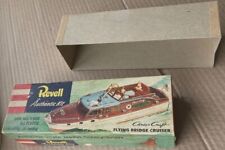 1953 Revell Chris Craft Flying Bridge Cruiser SOMENTE CAIXA, kit modelo H302:89 comprar usado  Enviando para Brazil