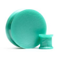 Plugues/medidores de brinco de silicone verde perfeito sólido comprar usado  Enviando para Brazil
