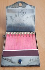 Silbernes etui streichholzheft gebraucht kaufen  Overath