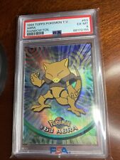 1999 Topps Pokemon TV #63 Abra Rainbow Foil logotipo preto PSA 6 EX-MT comprar usado  Enviando para Brazil