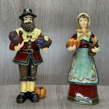 Thanksgiving pilgrim figurines for sale  Paso Robles