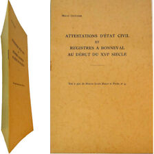 Attestations civil registres d'occasion  Nogent-le-Roi
