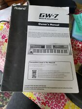 Manual do proprietário da estação de trabalho ROLAND 2005 GW-7  comprar usado  Enviando para Brazil