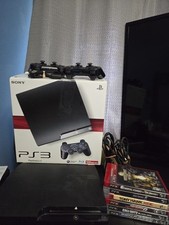 Console preto Sony PlayStation 3 Slim PS3 120GB CECH-2001A CIB + 6 jogos e muito mais comprar usado  Enviando para Brazil