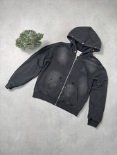 Moletom com capuz Insectisms com zíper preto desbotado estilo Y2K tamanho M comprar usado  Enviando para Brazil
