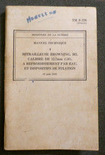 Manuel technique mitrailleuse d'occasion  France