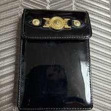 Estojo de cigarro Versace dourado preto esmalte fecho botão de pressão comprar usado  Enviando para Brazil