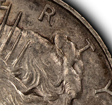 1923-D $1 dólar da paz - VAM-1E1 Die Breaks Hair Bun & Strand Elite-30 - D6741 comprar usado  Enviando para Brazil