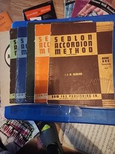 Lote de 6 J.h. Livros de partituras de música do método de acordeão Sedlon, usado comprar usado  Enviando para Brazil