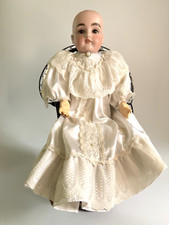 Impresionante Muñeca Cabeza de Hombro Antigua Alemana Bisque 154 Kestner - Cuero Articulado  segunda mano  Embacar hacia Mexico