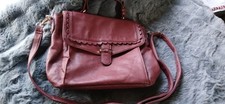 Burgundy faux leather for sale  SHEFFIELD