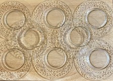 plates dessert glass etched 8 for sale  Waynesville