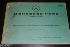 Teilekatalog Bildkatalog Mercedes Benz Typ LAK 1518 Fahrgestell Ausgabe B , usado comprar usado  Enviando para Brazil