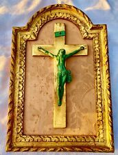 Grand crucifix bronze d'occasion  Saint-Aubin-du-Cormier