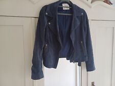 Wunderschöne lederjacke blau gebraucht kaufen  Pasewalk