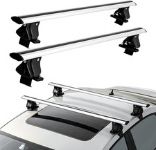 Usado, Rack de teto universal barras transversais 55" barras transversais de bagagem de teto de carro, loc ajustável comprar usado  Enviando para Brazil