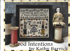 Tabla de punto de cruz y lino Good Intentions Kathy Barrick segunda mano  Embacar hacia Mexico