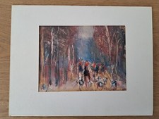 Chasse courre gouache d'occasion  La Teste-de-Buch