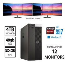 Computador comercial Dell 12 monitor core i7 3.50GHz 48GBRAM 4TBSSD+HDD DESKTOPWIN11, usado comprar usado  Enviando para Brazil