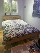 Solid oak double for sale  LUTON