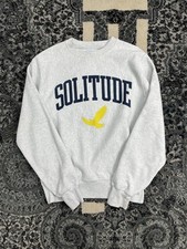 Moletom Vintage Champion Original Tecido Reverso Cinza Algodão "Solitude" Pequeno comprar usado  Enviando para Brazil