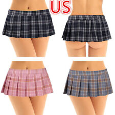 Mini-saia feminina escolar roleplay fantasia mini xadrez plissado micro saias comprar usado  Enviando para Brazil