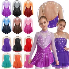 Mädchen langarm eislaufkleid gebraucht kaufen  Bremen