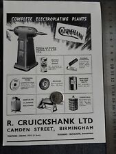Advert print cruickshank for sale  LEICESTER