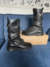 Usado, Botas de motociclista pretas Dr. Martens Lauren tamanho 7. Raro comprar usado  Enviando para Brazil