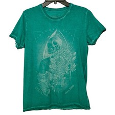 Blusa feminina Colcci PM Into Eternity esqueleto flores verde tingida pequena macia Brasil comprar usado  Enviando para Brazil