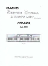 Casio Service Manual  für CDP-200 R Copy comprar usado  Enviando para Brazil
